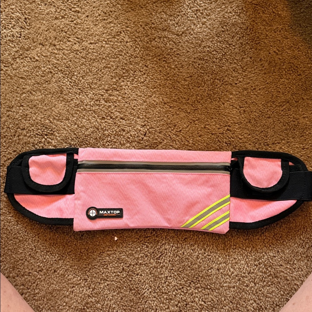 Pink Reflective Running Belt